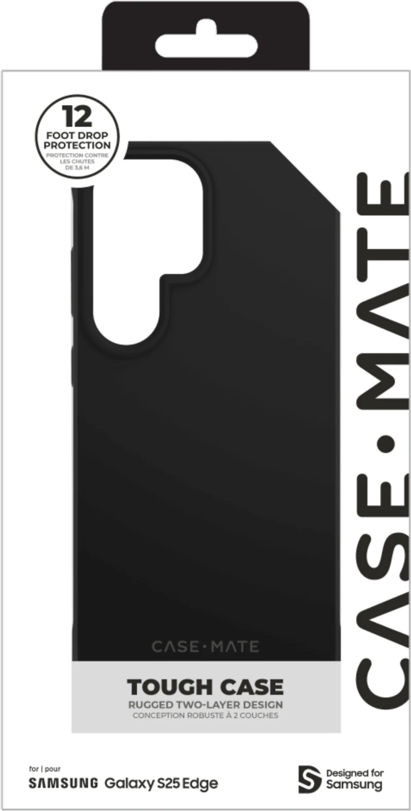 Samsung Galaxy S25 Edge Case-Mate Tough Case - Black