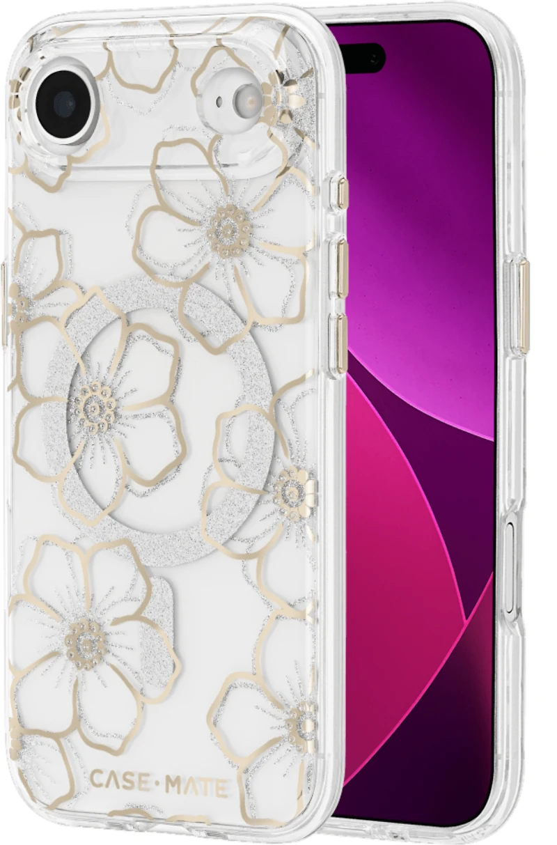 Case-Mate - Floral Gems MagSafe Case for Apple iPhone Air - Gold