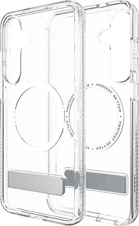 Samsung Galaxy S25+ ZAGG Graphene Crystal Palace Snap Kickstand Case - Clear