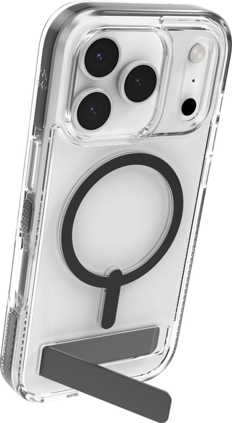 iPhone 17 Pro ZAGG Graphene Santa Cruz Snap Kickstand Case - Black
