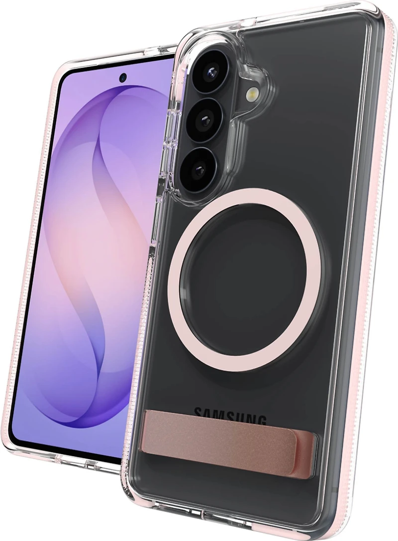 Samsung Galaxy S26 ZAGG Graphene Santa Cruz Snap Kickstand Case - Pink Sorbet