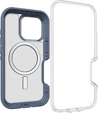 iPhone 16 Pro Otterbox Defender XT Clear Pro w/ MagSafe Series Case - Clear/Blue - Mountain Storm