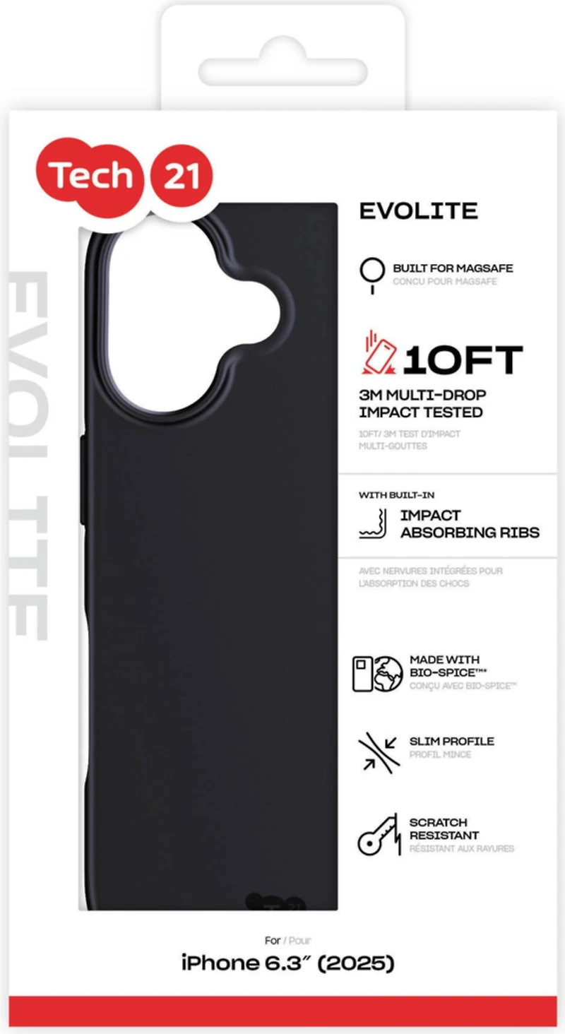 TECH 21 EVOLITE MAGSAFE IPHONE 17 BLACK
