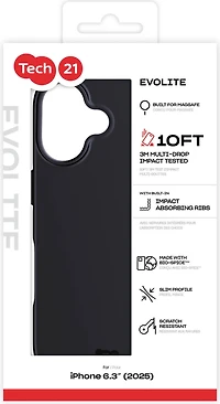 TECH 21 EVOLITE MAGSAFE IPHONE 17 BLACK