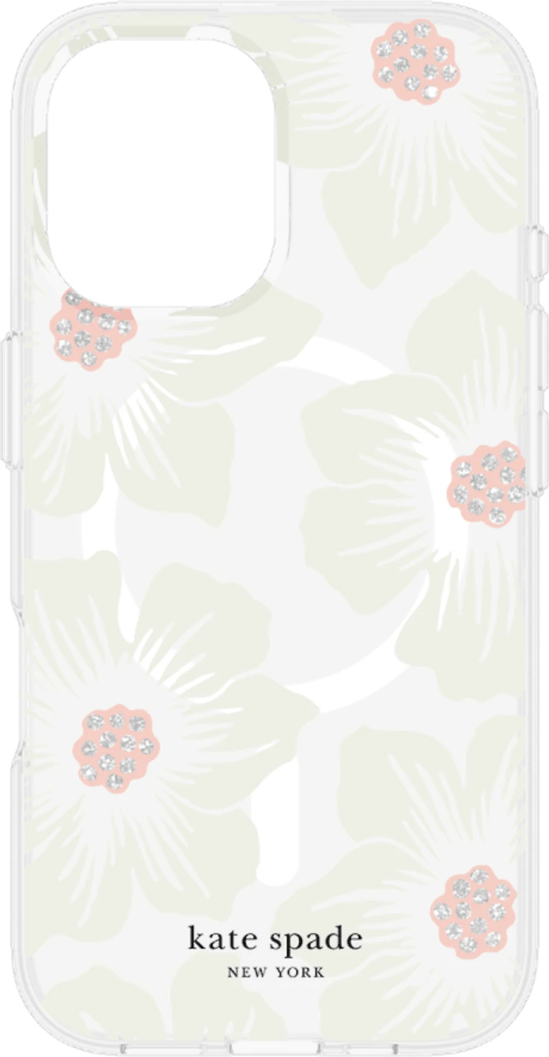 iPhone 16 Kate Spade Protective Prints MagSafe Case - Hollyhock Floral