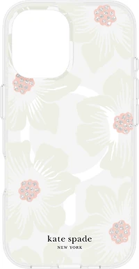 iPhone 16 Kate Spade Protective Prints MagSafe Case - Hollyhock Floral