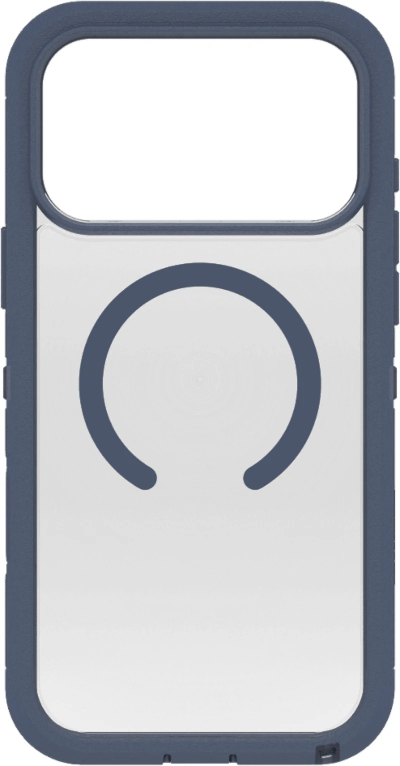 OtterBox 7798468 Étui Defender Pro XT Clear MagSafe avec Contrôle de la Caméra Bootcut (Bleu) pour iPhone 17 Pro Max