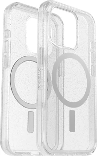 iPhone 15 Pro Otterbox Symmetry w/ MagSafe Clear Series Case - Silver (Stardust)