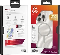 iPhone 16 Pro ZAGG Graphene Milan Snap Case - Swirl Glitter