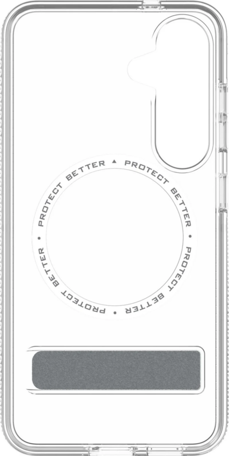 Samsung Galaxy S25 ZAGG Graphene Crystal Palace Snap Kickstand Case - Clear