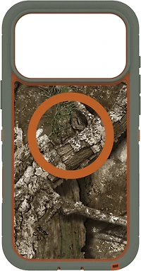 OtterBox 7798437 Étui Defender Pro XT Clear MagSafe avec Contrôle de la Caméra Realtree Apx (Vert) pour iPhone 17 Pro Max