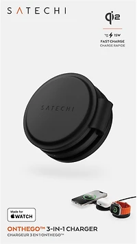 Satechi - On The Go 3 in 1 Wireless Charger - Black