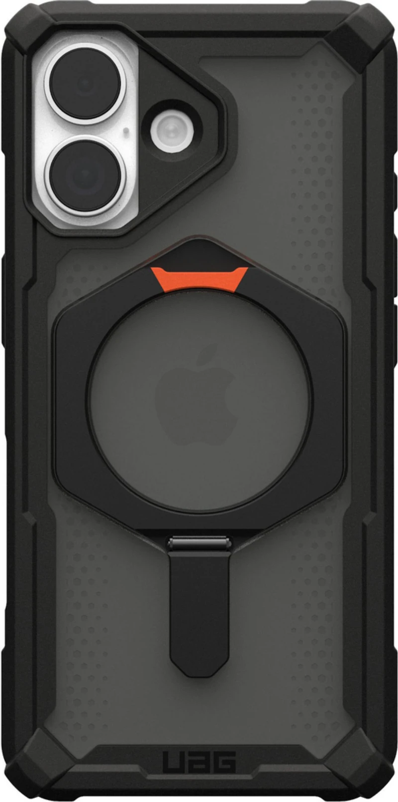 Urban Armor Gear (UAG) - Plasma XTE MagSafe Case for Apple iPhone 17 - Black and Pop Orange