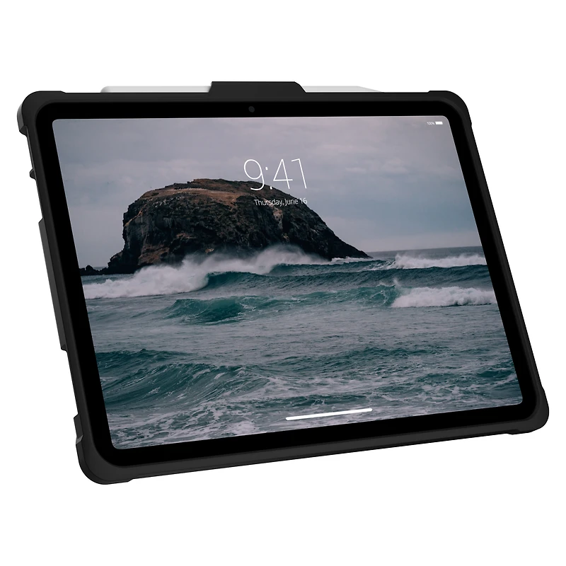 UAG étui de la série Metropolis avec dragonne - iPad 10.9 2022, noir