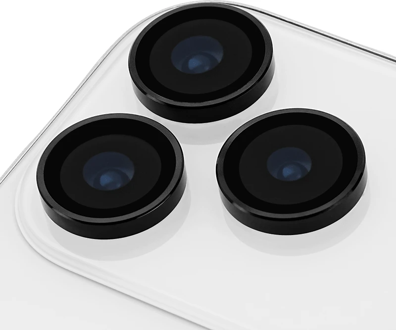 Case-Mate - Aluminum Camera Lens Glass Protectector for Apple iPhone 17 Pro Max  /  iPhone 17 Pro - Black