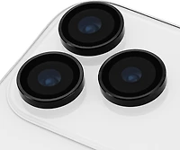 Case-Mate - Aluminum Camera Lens Glass Protectector for Apple iPhone 17 Pro Max  /  iPhone 17 Pro - Black