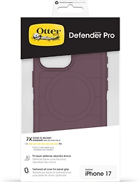 OtterBox Étui Defender Pro MagSafe avec Contrôle de la Caméra Trailhead (Violet) pour iPhone 17