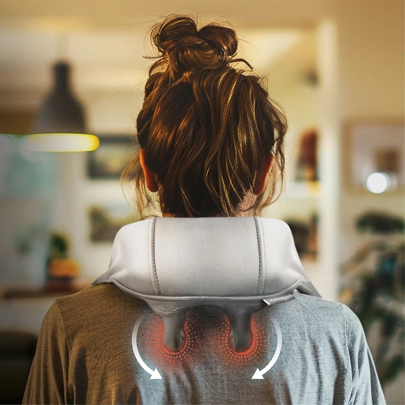 Homedics Deep Kneading Rechargeable Neck and Shoulder Massager clear