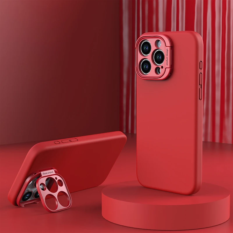 Étui Silicone Liquide MagSafe Uunique - iPhone 15 Pro Max, rouge