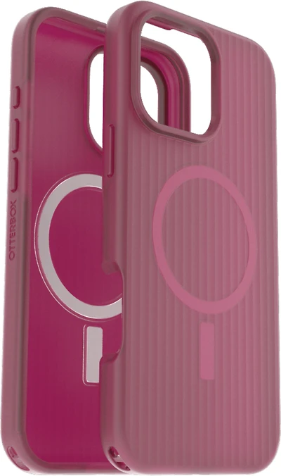 iPhone 16 Pro Max Otterbox Symmetry Soft Touch w/ MagSafe Series Case - Pink - Glass Heart