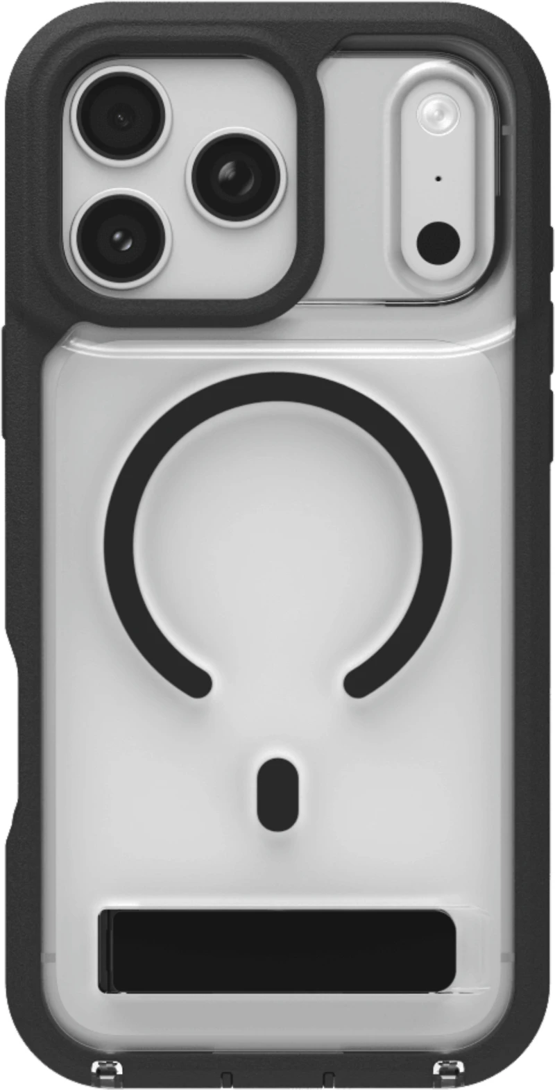 ZAGG - Rainier Snap Case with Kickstand for Apple iPhone 17 Pro Max - Black