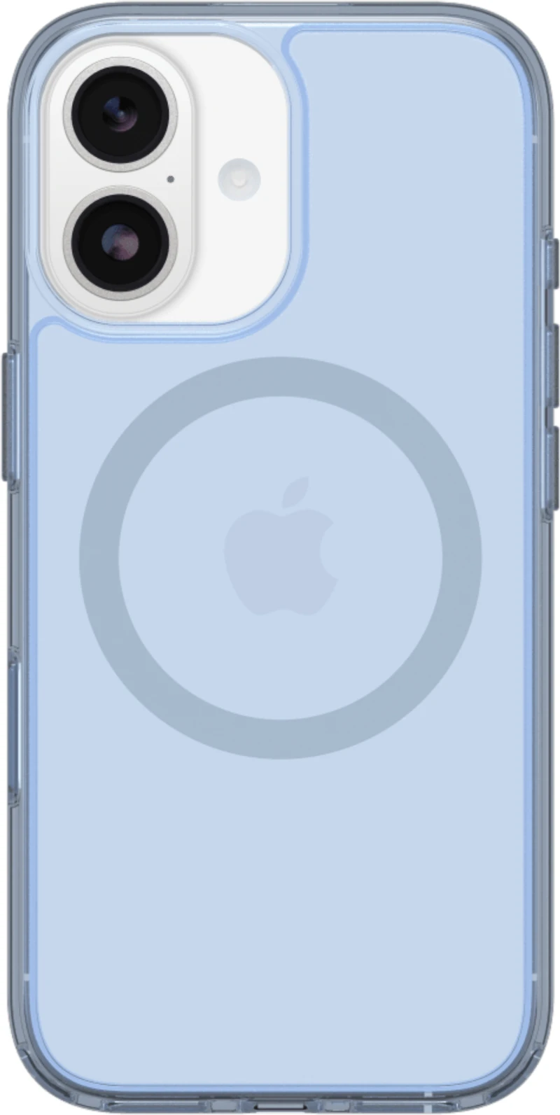 OtterBox - Symmetry Clear MagSafe Case w/Camera Control Silver Glade (Blue) for iPhone 17