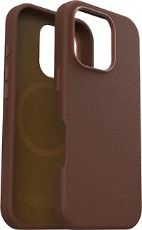 iPhone 16 Pro Otterbox Symmetry Cactus Leather w/MagSafe case - Brown - Rich Adobe