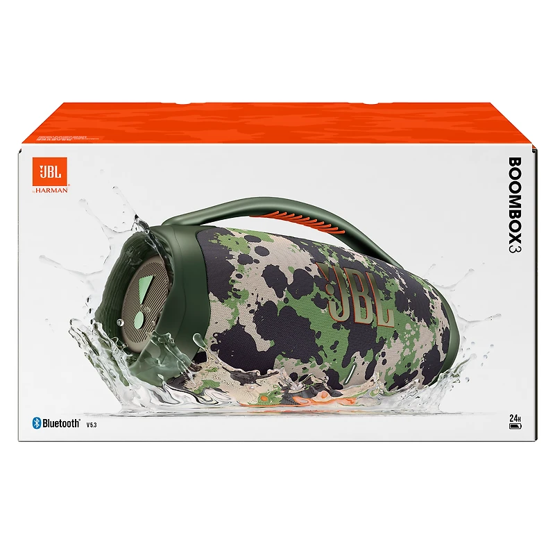 JBL - Boombox 3 Bluetooth Speaker - Squad