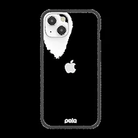 Pela étui protecteur écolo compostable - iPhone 13, transparent/noir
