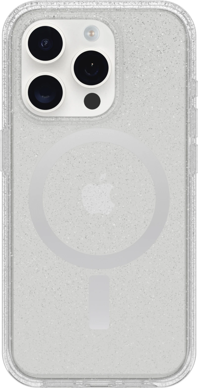 iPhone 16 Pro Otterbox Symmetry Clear w/ MagSafe Series Case - Clear - Stardust 3.0