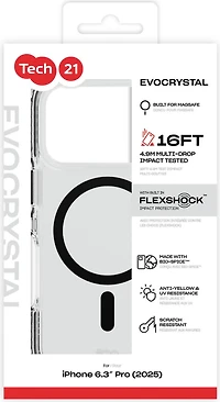 TECH 21 EVOCRYSTAL MAGSAFE IPHONE 17 PRO BLACK