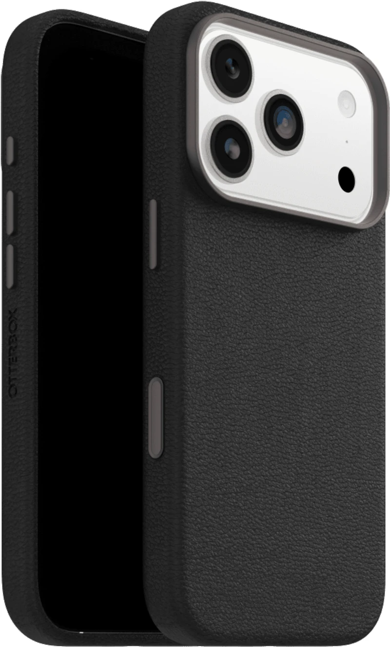OtterBox 7799044 Étui Symmetry Cactus Leather MagSafe avec Contrôle de la Caméra Noir Ash (Noir) pour iPhone 17 Pro