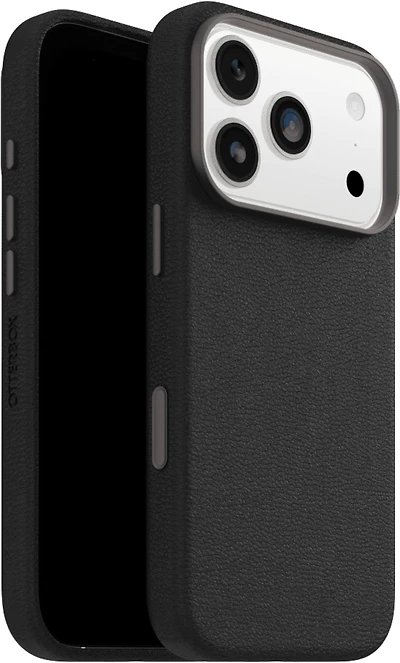 OtterBox 7799044 Étui Symmetry Cactus Leather MagSafe avec Contrôle de la Caméra Noir Ash (Noir) pour iPhone 17 Pro
