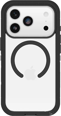 OtterBox 7798459 Étui Defender Pro XT Clear MagSafe avec Contrôle de la Caméra Dark Side (Noir) pour iPhone 17 Pro