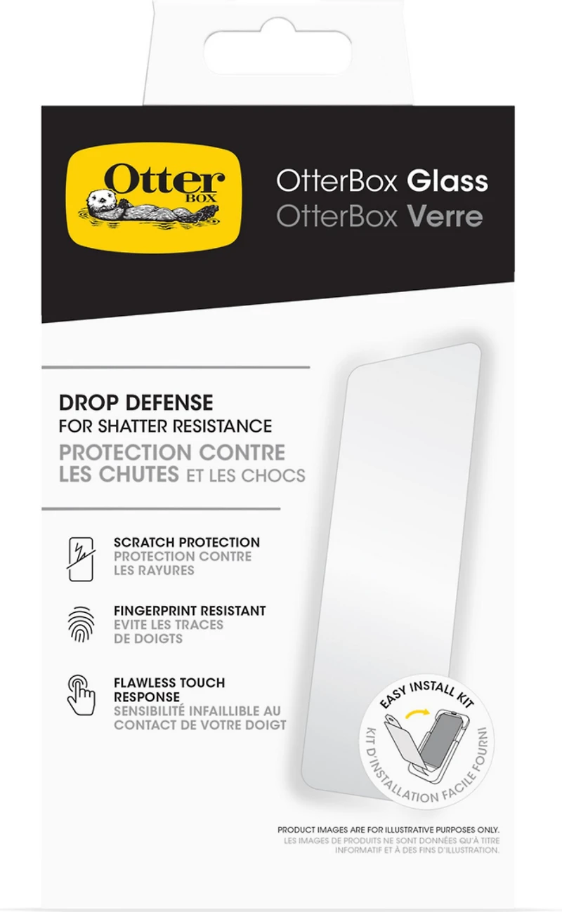 OtterBox - Glass Screen Protector for Apple iPhone 16 Plus / iPhone 15 Plus - Clear