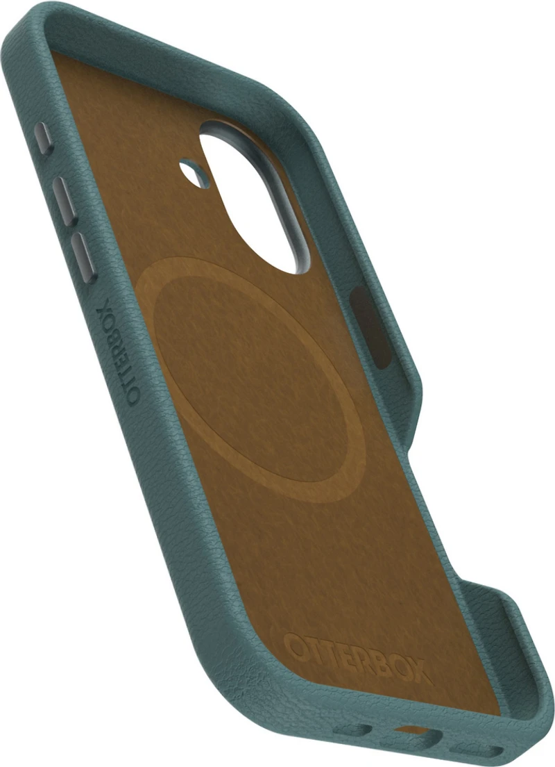 OtterBox - Symmetry Cactus Leather MagSafe Case for Apple iPhone 16 - Juniper Sprig