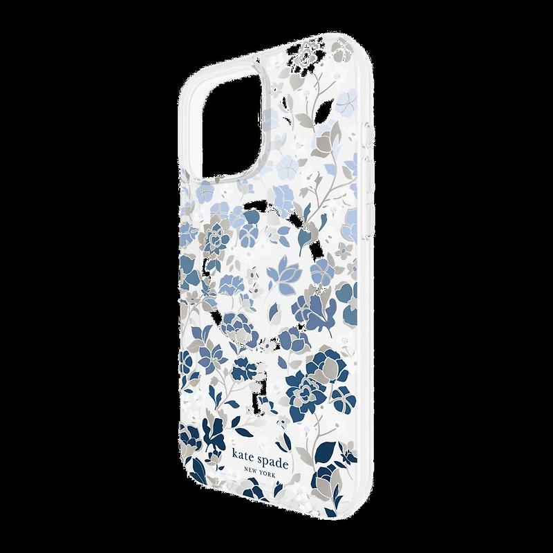 iPhone 16 Pro Max Kate Spade Protective Prints MagSafe Case - Flowerbed Blue
