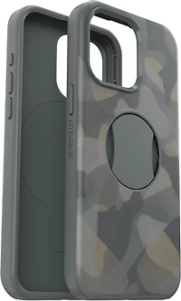 iPhone 15 Pro Max Otterbox OtterGrip Symmetry w/ MagSafe Series Case - Grey (Iron Camo)