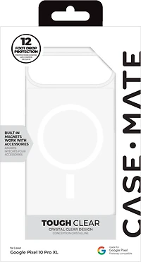 Google Pixel 10 Pro XL Case-Mate Tough MagSafe Case - Clear