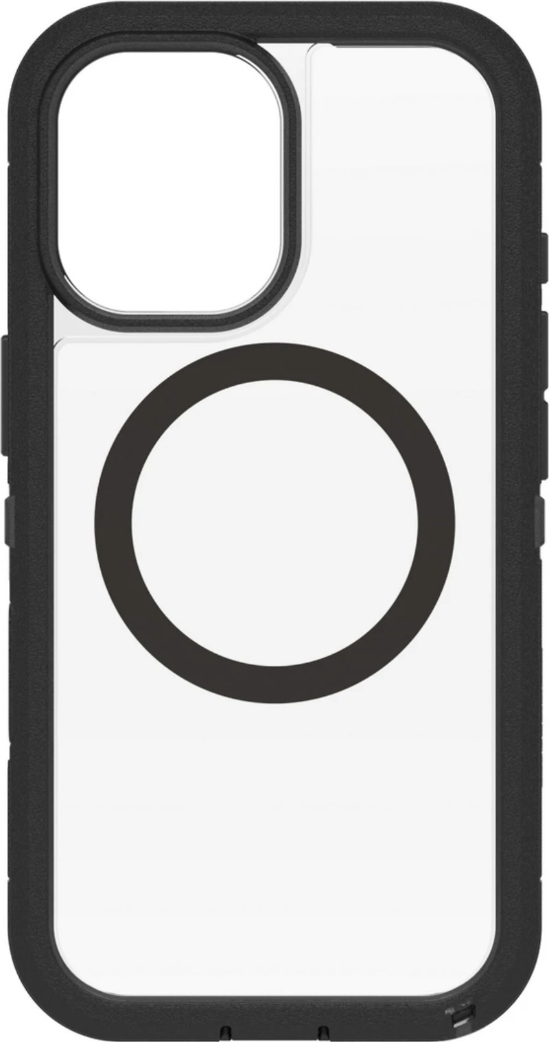 OtterBox 7798439 Étui Defender Pro XT Clear MagSafe avec Contrôle de la Caméra Dark Side (Noir) pour iPhone 17