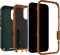 OtterBox Étui Defender Pro MagSafe avec Contrôle de la Caméra Coopersmith (Vert) pour iPhone 17