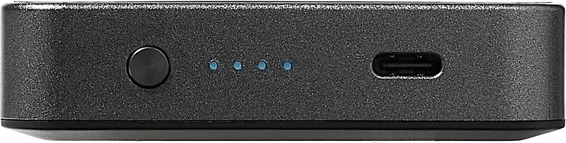 Mophie 10,000 mAh Powerstation Plus w/USB-C Cable + AC Plug - Black