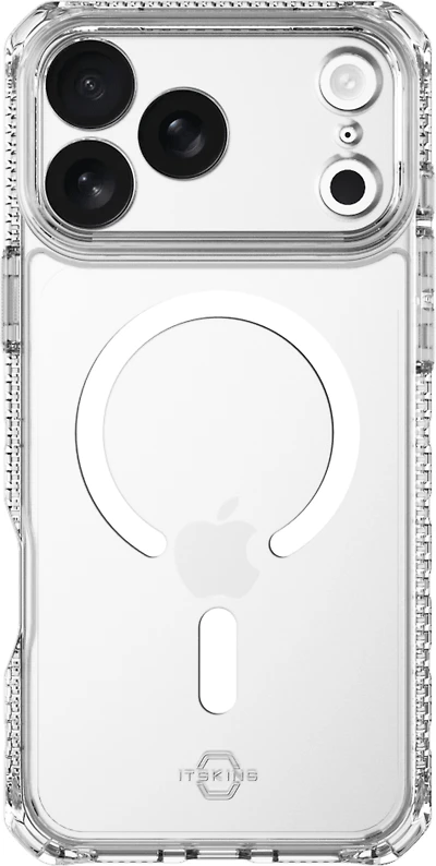 ITSKINS AP7XHMACRTRSP Étui Hybrid_R MagSafe Clear pour iPhone 17 Pro