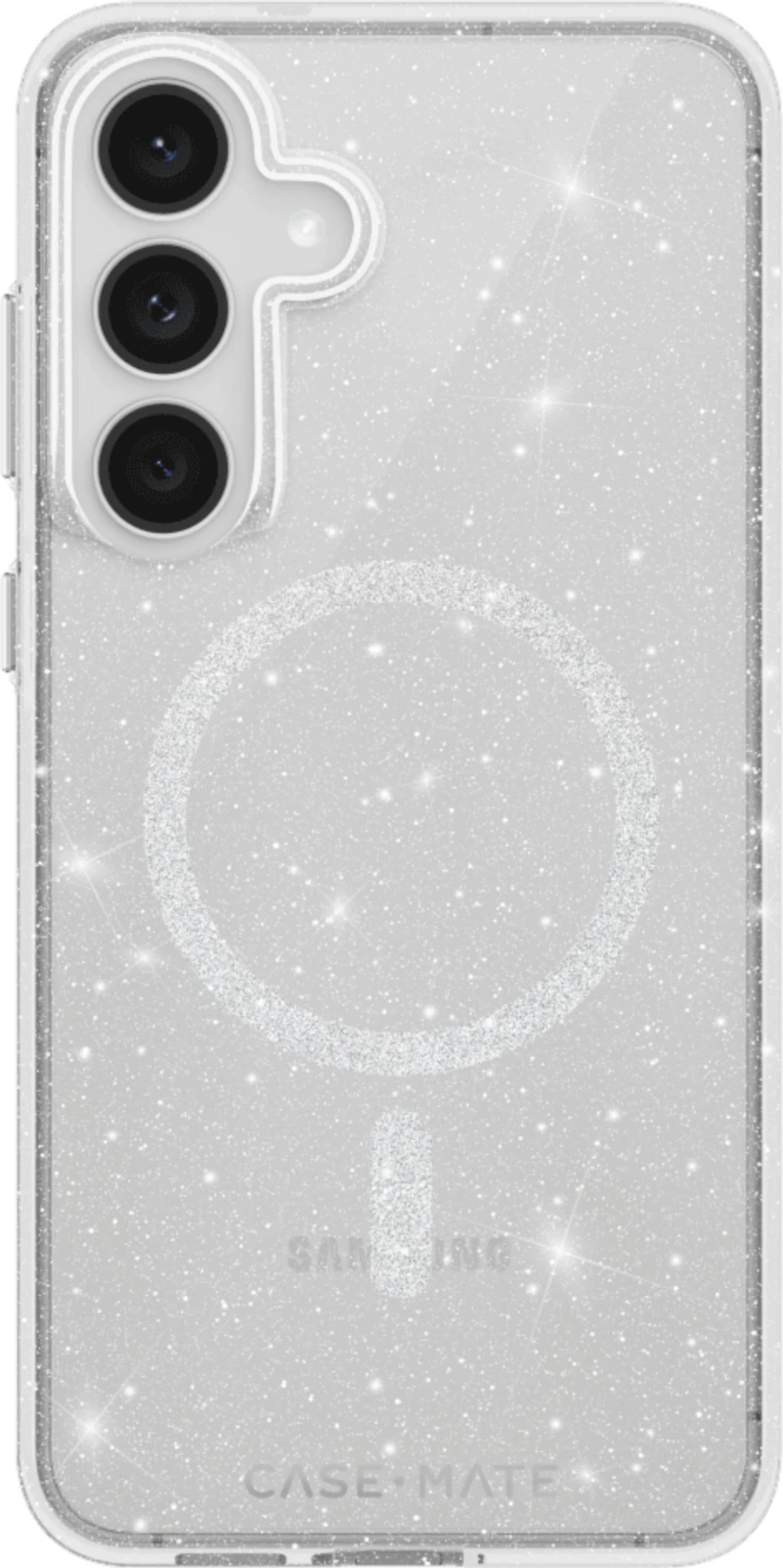 Samsung Galaxy S25 FE Case-Mate Sheer Twinkle Case w/Magnets - Silver