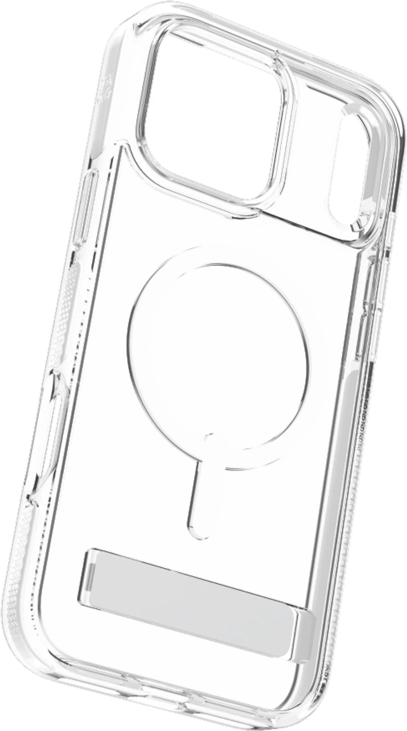 ZAGG - Santa Cruz Snap MagSafe Case with Kickstand for Apple iPhone 17 Pro Max - White