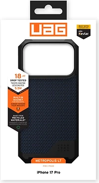 Urban Armor Gear (UAG) - Metropolis LT MagSafe Case for Apple iPhone 17 Pro - Kevlar Mallard