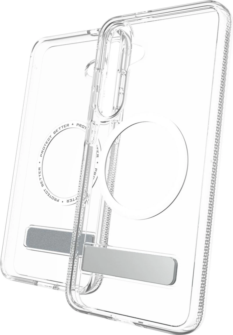 Samsung Galaxy S25+ ZAGG Graphene Crystal Palace Snap Kickstand Case - Clear