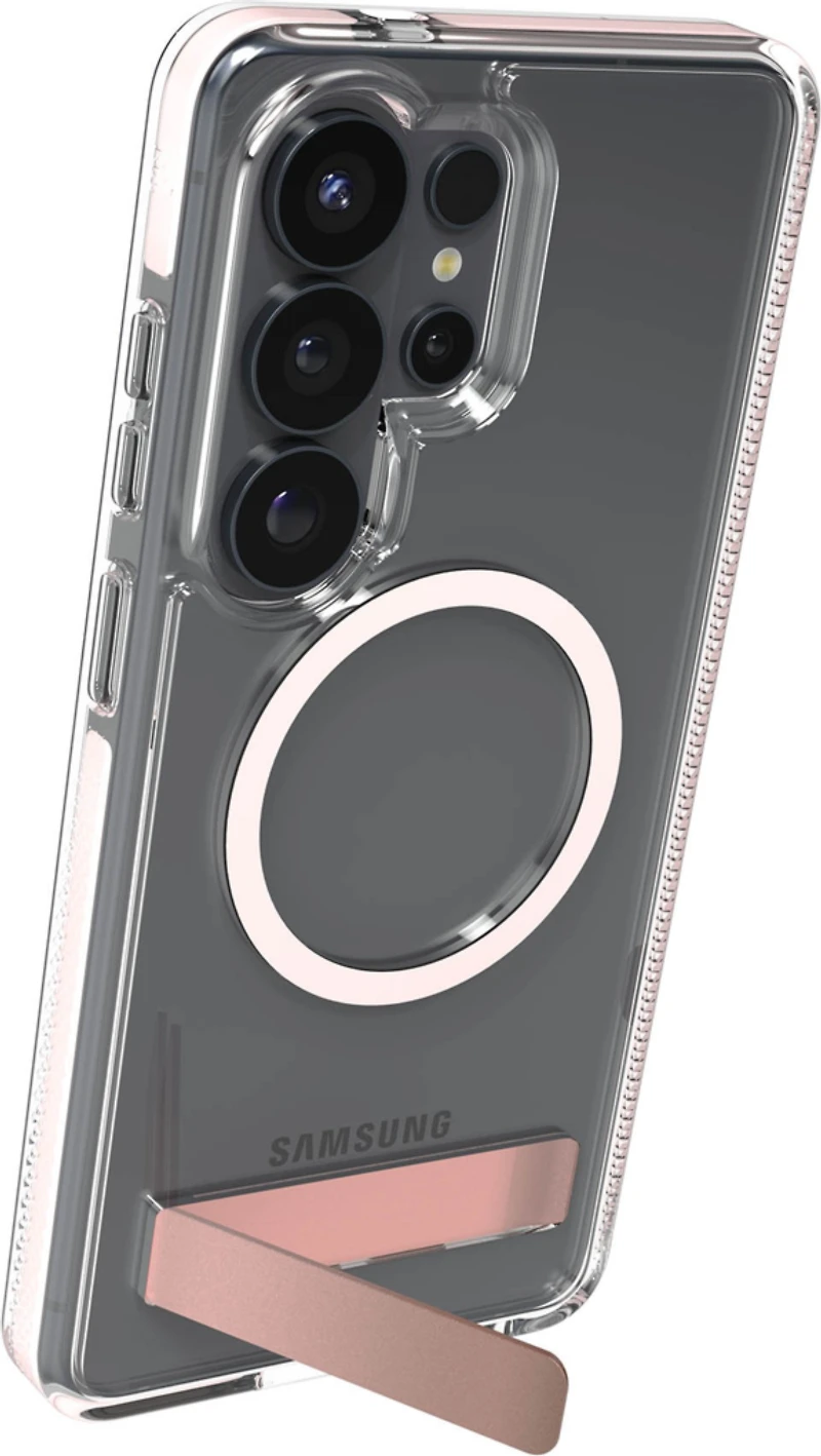 Samsung Galaxy S26 Ultra ZAGG Graphene Santa Cruz Snap Kickstand Case - Pink Sorbet