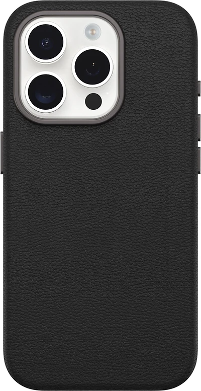 iPhone 16 Pro Max Otterbox Symmetry Cactus Leather w/MagSafe case - Black - Noir Ash
