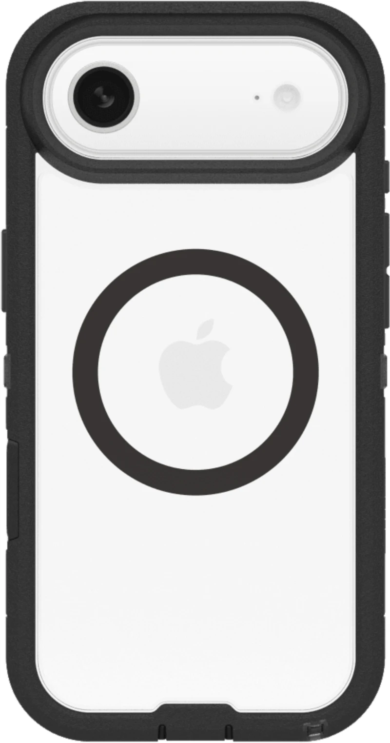 OtterBox 7798449 Étui Defender Pro XT Clear MagSafe avec Contrôle de la Caméra Dark Side (Noir) pour iPhone Air